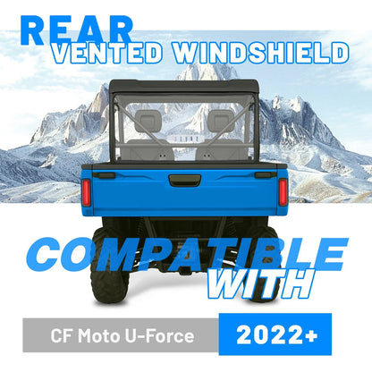 Rear Clear Windscreen for CF Moto UForce 600 (2021-2025)