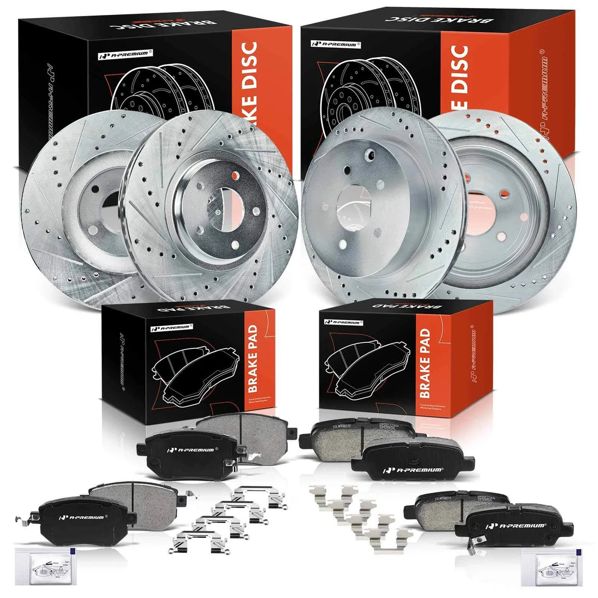 Drilled Rotors & Ceramic Pads for Nissan Murano (2003–2023)