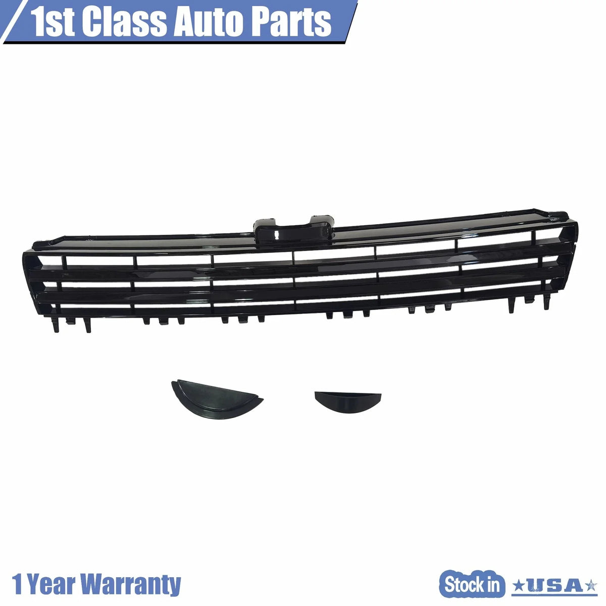 Glossy Black Trim Grille for Volkswagen Golf/GTI (2015–2016)