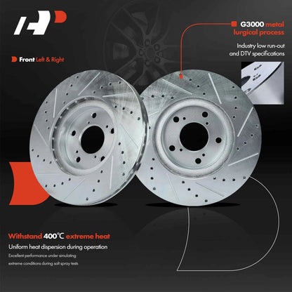 Front Drilled Rotors for Ridgeline (2006-2014) Honda