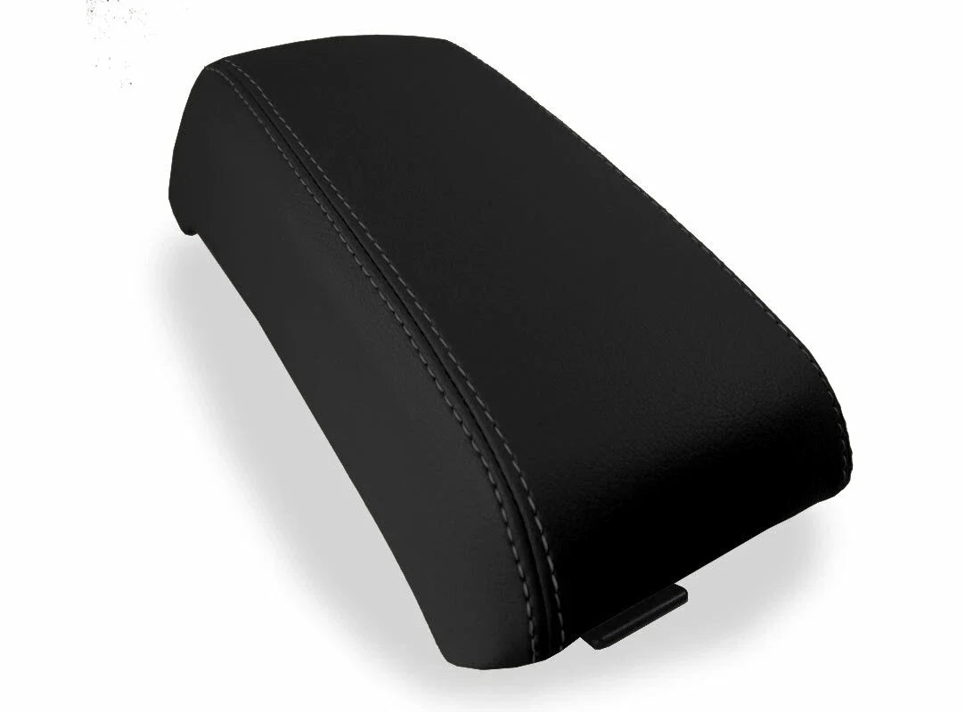 Leather Console Lid Armrest Cover for Subaru Baja (2003–2006) Black