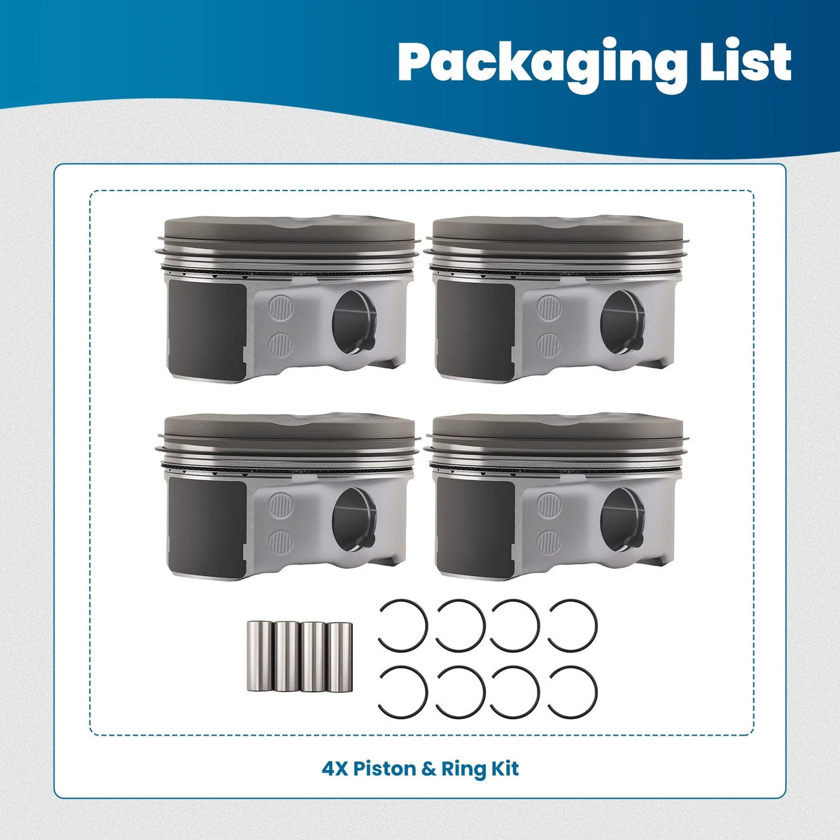 Pistons with Rings for Toyota Camry (2007–2009), Toyota Matrix (2009–2013)