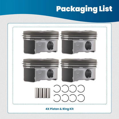 Pistons with Rings for Toyota Camry (2007–2009), Toyota Matrix (2009–2013)