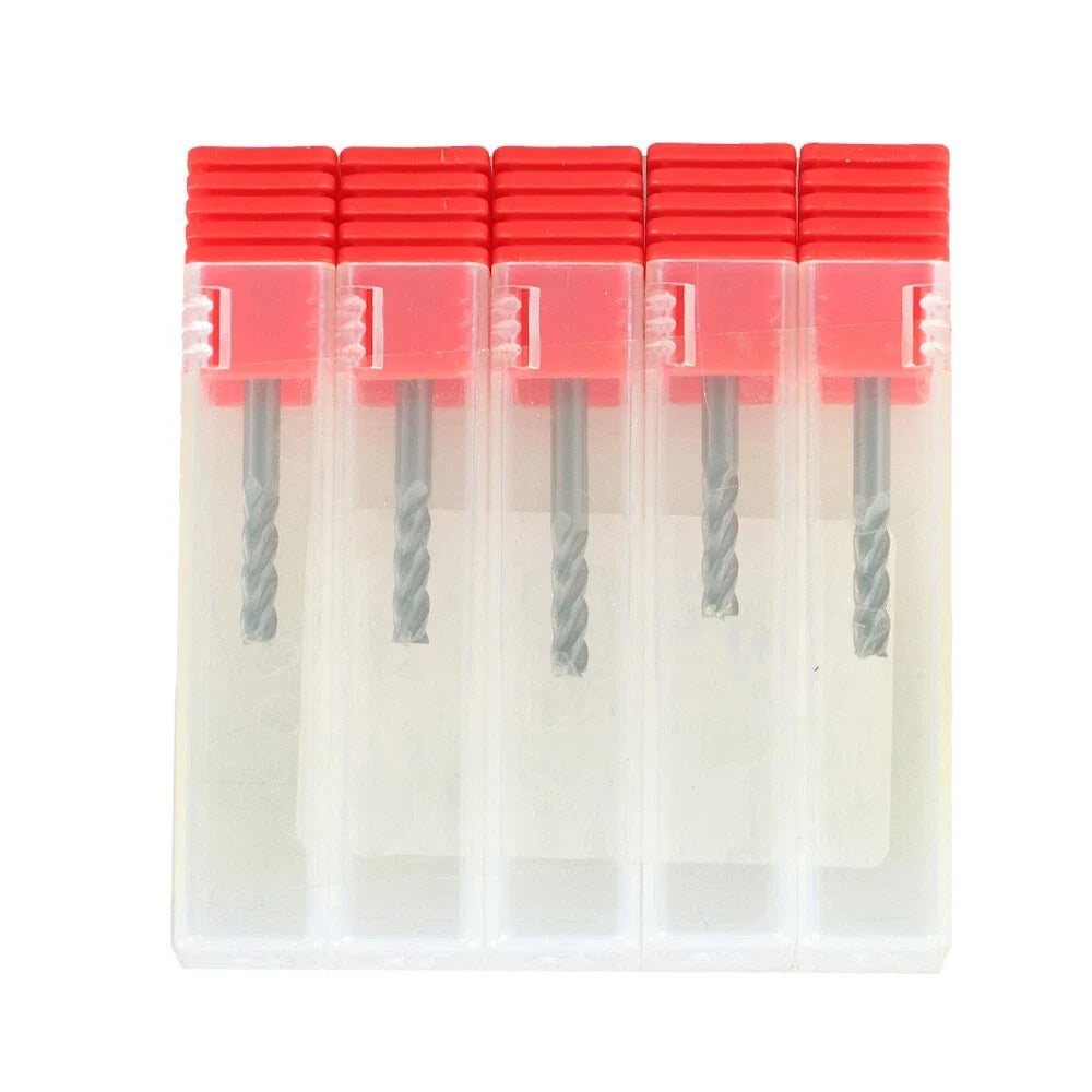 End Mill Carbide 1/8" Shank - 5 Pcs Set