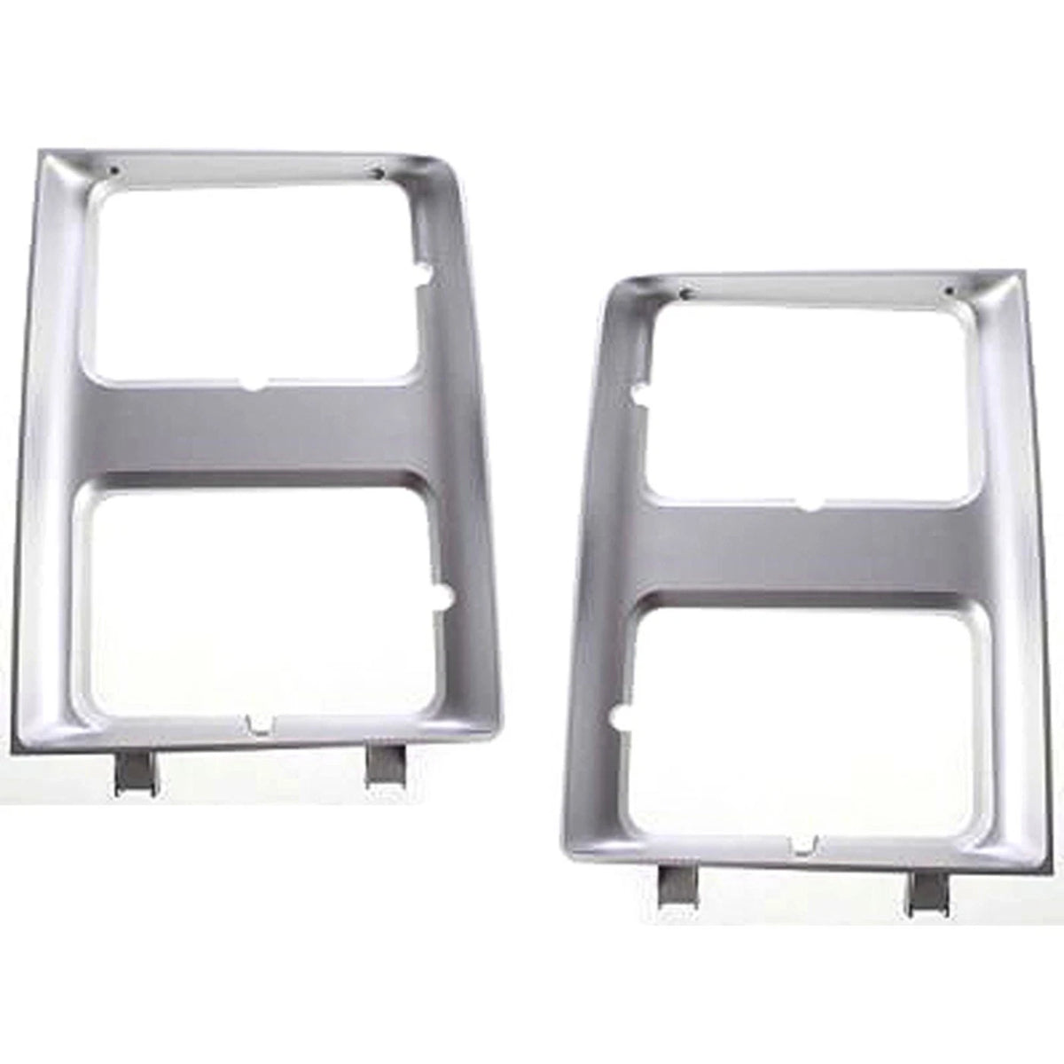 Headlight Doors/Bezels Set of 2 for Chevy Silver