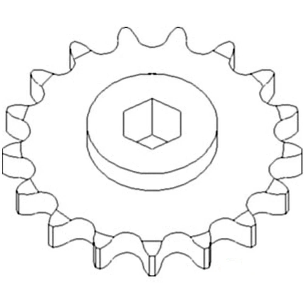 17 Tooth Sprocket for AH215495 (Row Unit, 80 Chain)