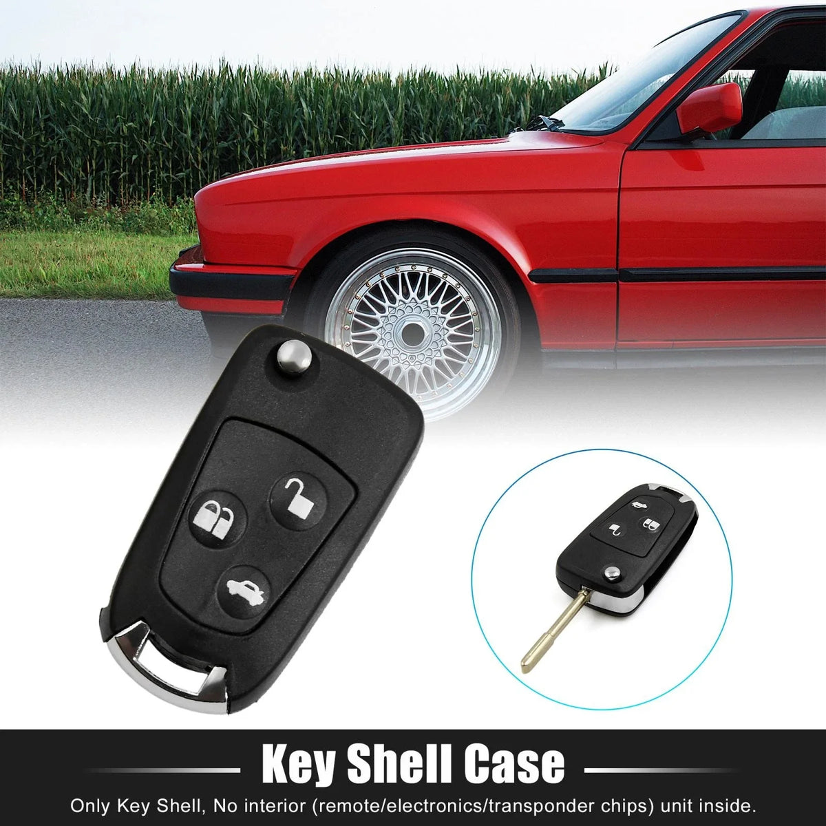 Key Fob Shell Case for Ford Mondeo Fiesta Focus (2000–2023)