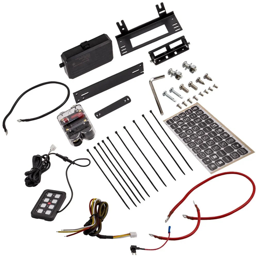 Off-Road 8 Gang Rocker Switch Panel for ATV UTV Truck Boat (Universal Fit)