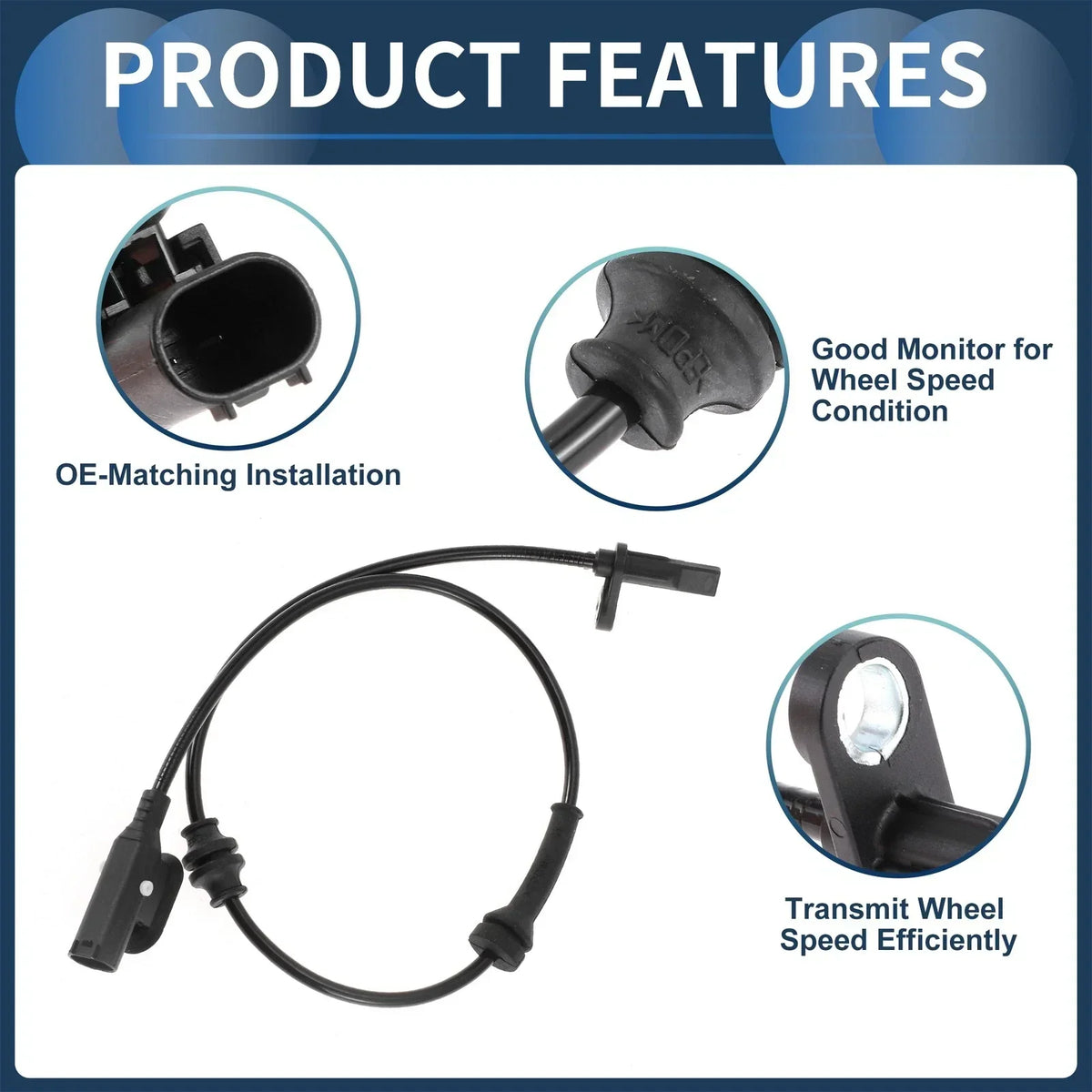 Wheel Speed Sensor ABS for Dodge Dart Sedan 2013