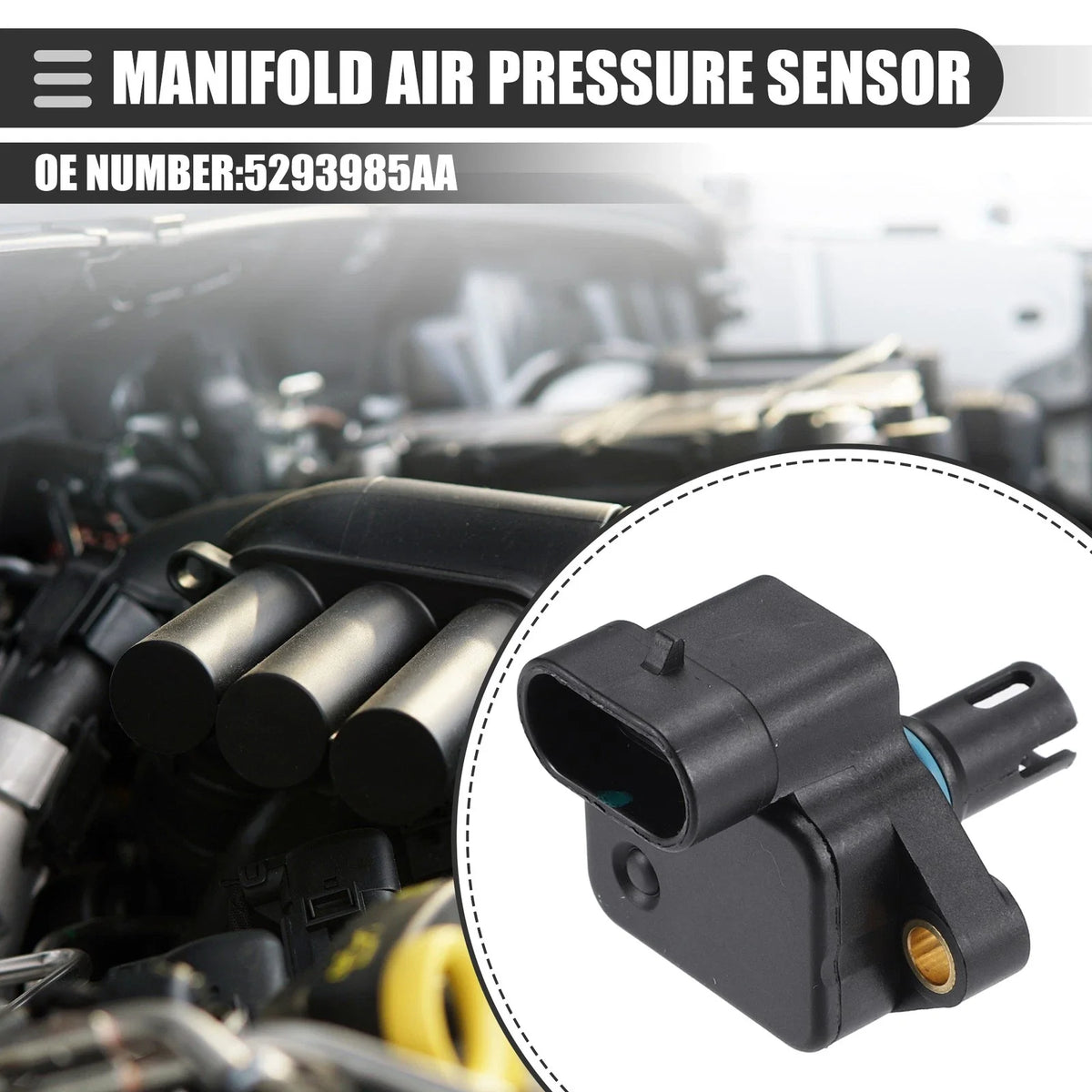 MAP Manifold Air Pressure Sensor for Chrysler 300M (1999–2001) No. 5293985AA