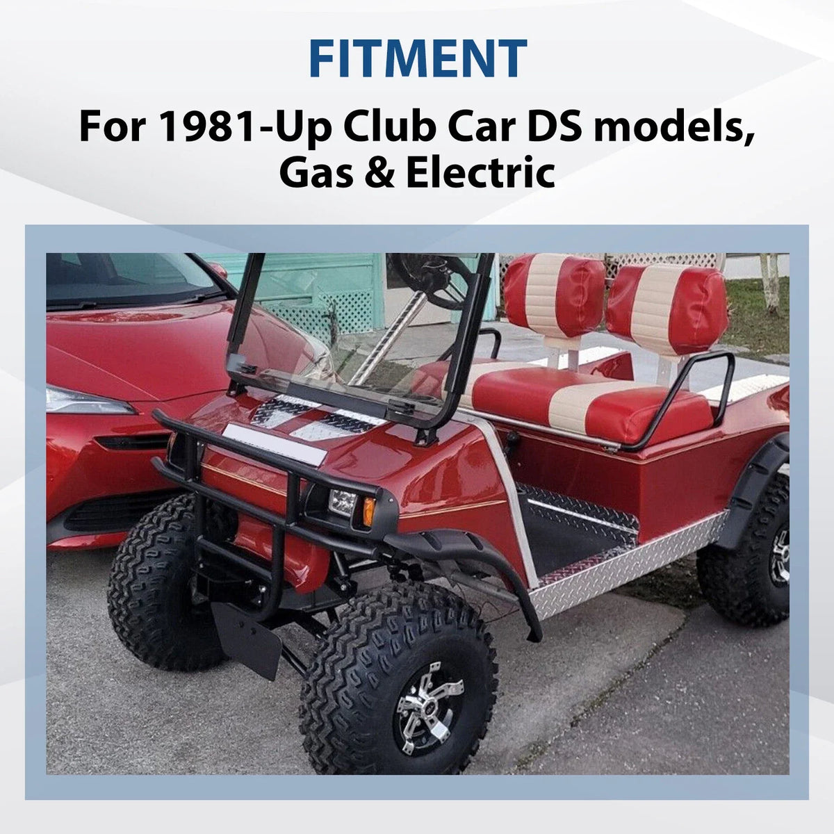 Front Bumper Brush Guard for Club Car DS (1981–Present)