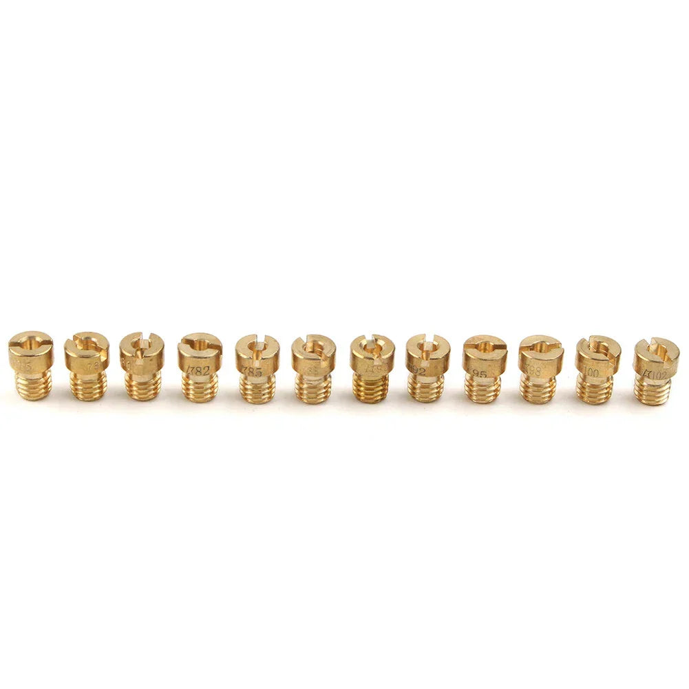 6mm Carburetor Main Jet Set - 12 Pieces for Dellorto SHA PHBG
