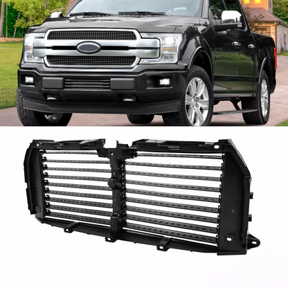Upper & Lower Radiator Grille Air Shutter Assembly for Ford F-150 (2015–2017) #FL3Z8475F