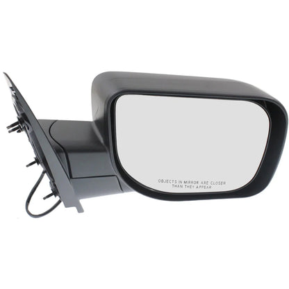 Manual Folding Black Power Mirror for Nissan Titan Passenger Side 2010-2015