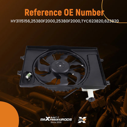 Radiator Cooling Fan Assembly for Hyundai Elantra Sedan/GT (2017–2020) 25380F2000