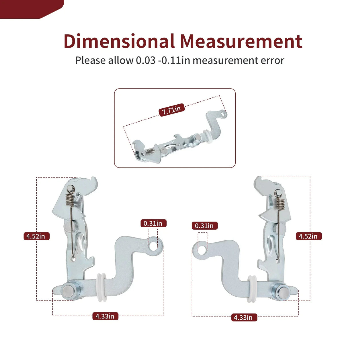 Left and Right Brake Lever Bracket for Kawasaki Mule 3020 2001-2003