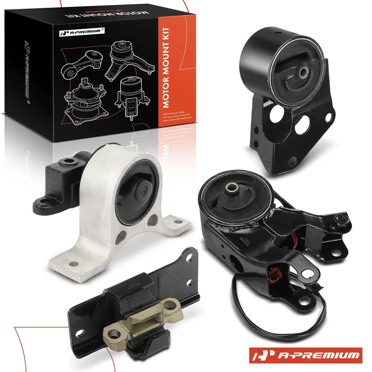 Set of 4 Engine Motor Mounts for Nissan Murano (2003–2007)