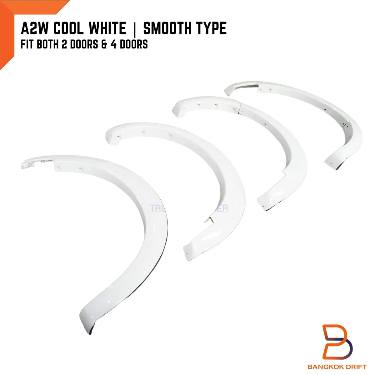 Fender Flares - Cool White for 2012-2018 Mazda BT-50 Ute