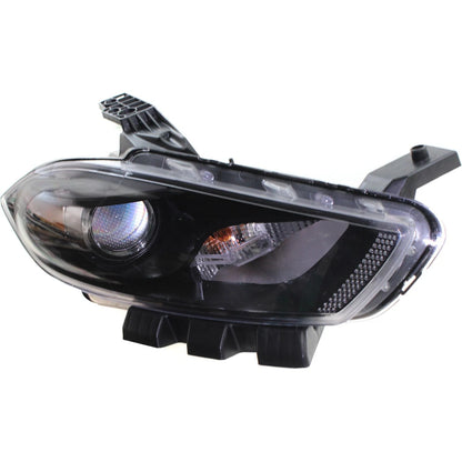 Headlight for Dodge Dart (2016) Passenger Side Black Interior