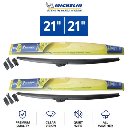 Wiper Blade Set (2 pcs) for Audi S4 2000-2001 - Michelin Stealth Ultra