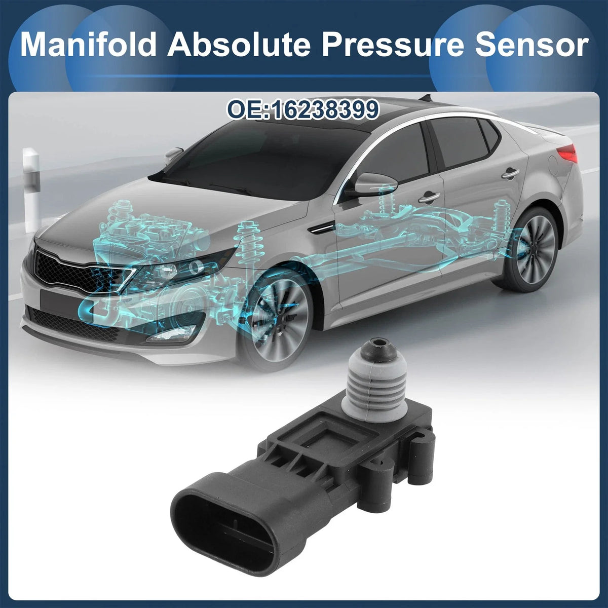 MAP Pressure Sensor No.16238399 for Buick LaCrosse (2010–2016)
