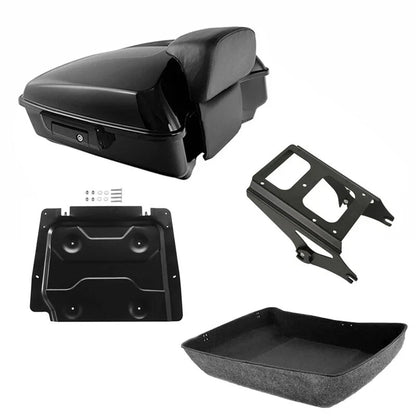 Chopped Trunk Backrest Mount Plate for Touring Harley Davidson 2009-2013