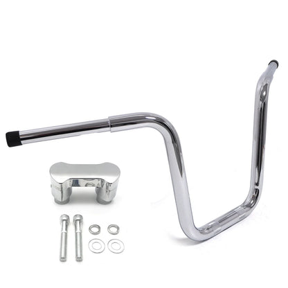 Fat Mini Handlebar 14" Chrome with Riser for Harley FXDF/FLHR 2003-2017