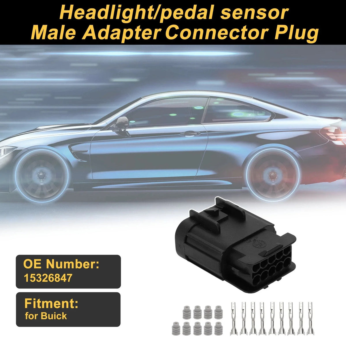 Set of 10 Pins Connector Plug for Buick (No. 15326847)