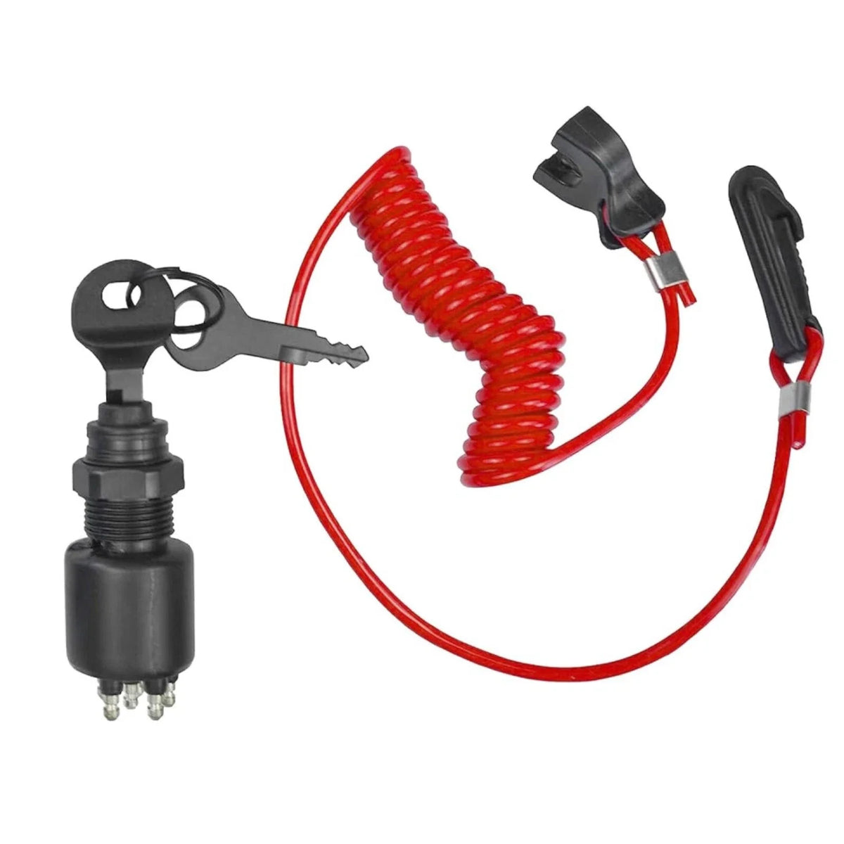 Ignition Key Switch & Lanyard Assembly for Evinrude Johnson (1996-Up)