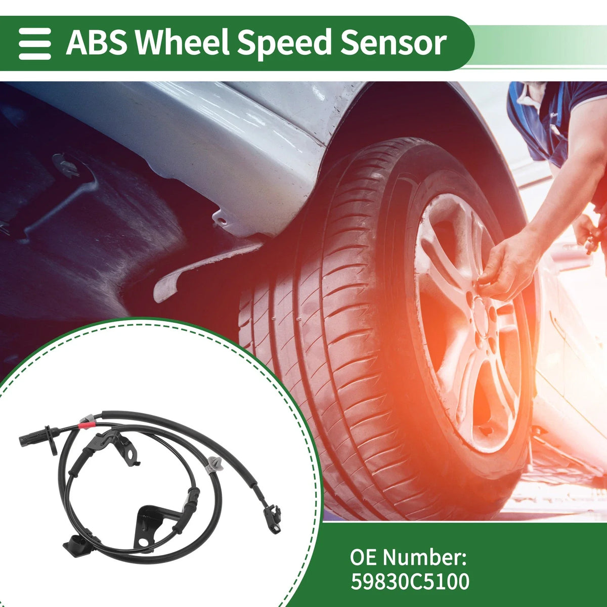 ABS Wheel Speed Sensor No. 59830C5100 for Kia Sorento (2015–2020)