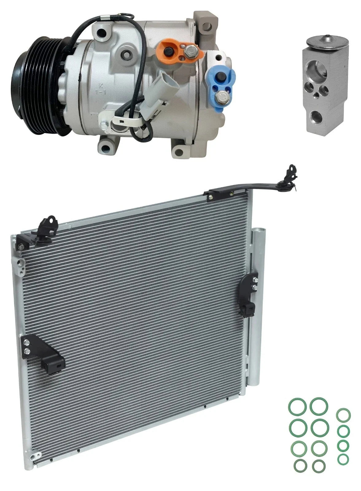 AC Compressor Kit w Condenser for Lexus GX460 4.6L (2014–2015)