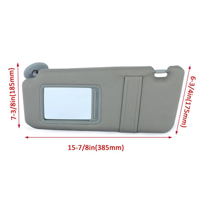 Pair of Gray Sun Visors for Toyota Camry 2007-2011 Left & Right