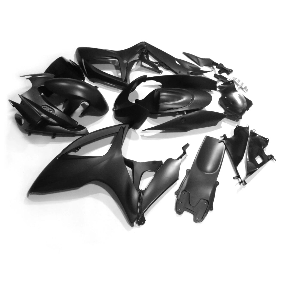 ABS Injection Matte Black Fairing Kit for Suzuki GSXR600/750 (2006-2007)
