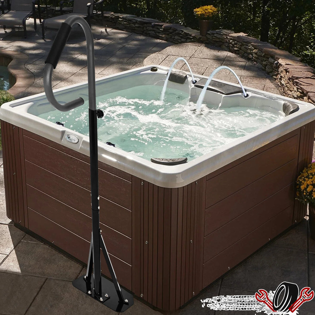 Spa Hot Tub Handrail for Side Safety (57" Height)