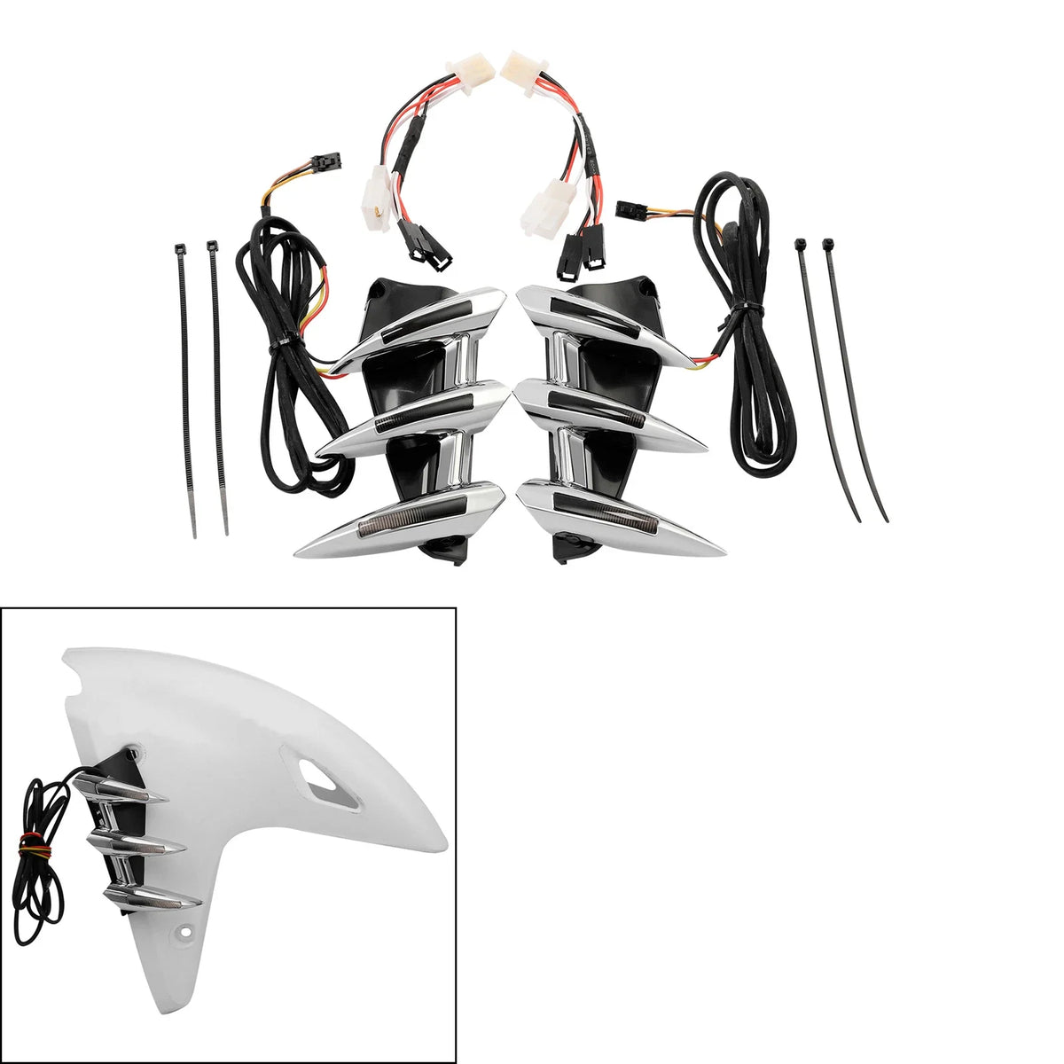 Front Indicator Light Fender Trim for Honda Goldwing 1800 F6B 2001-2017