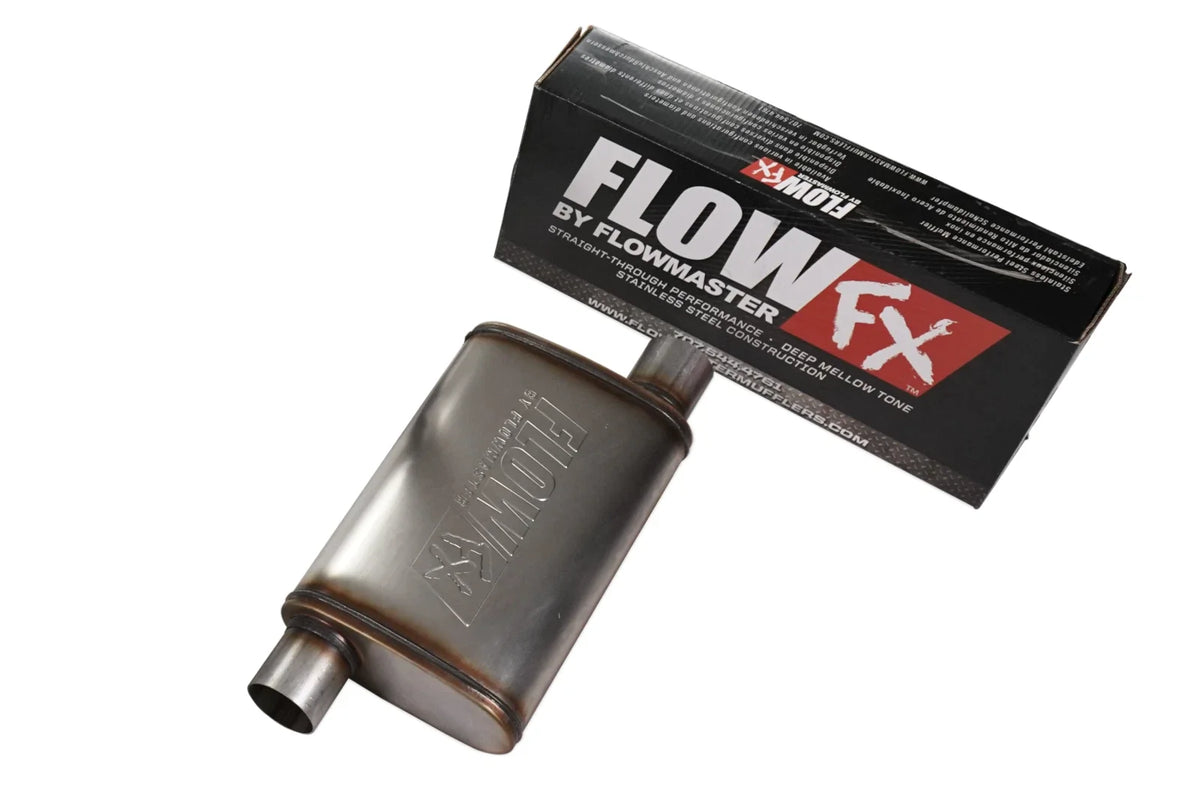 2.5" Dual Exhaust Kit for Ford Mustang (1986–2004) - Flowmaster Flow FX, Rear Exit, Black Tip