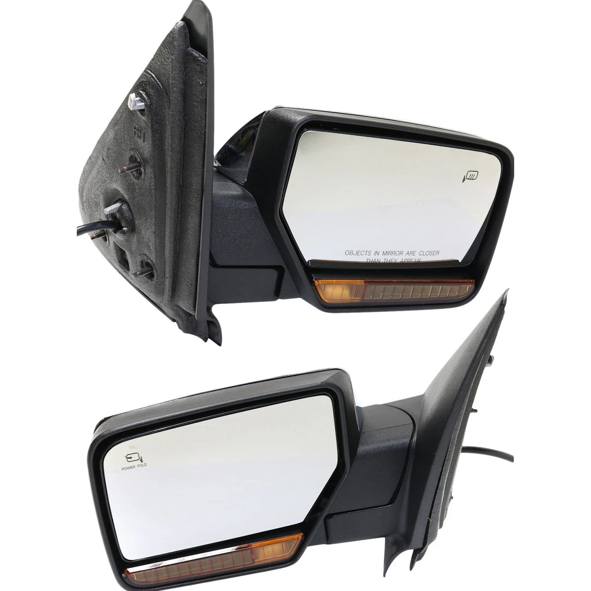 Power Mirror Pair for Ford Expedition (2009–2010) Heated, Memory, Chrome