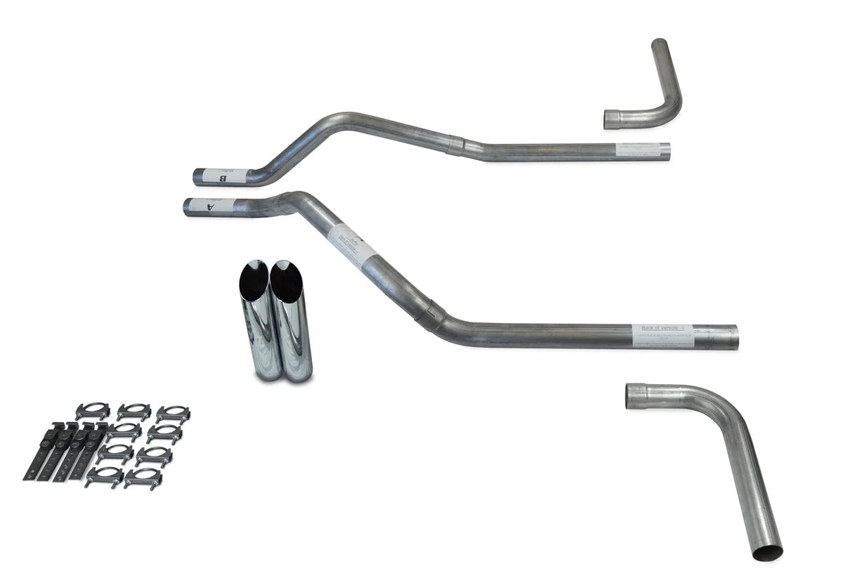 Dual Exhaust Kit for GMC Jimmy (1992–1994) - 2.5" Side Exit, No Muffler