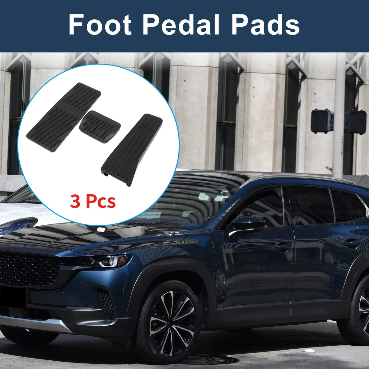 3 Pcs Automatic Foot Accelerator Pedal Covers for Mazda CX-50/CX-60 (2023–2025)
