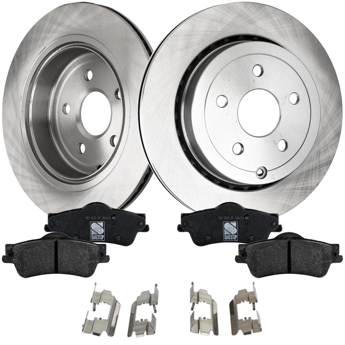 Disc Brake Rotors with Pads Kit for Pontiac G8 and Chevy Caprice SS