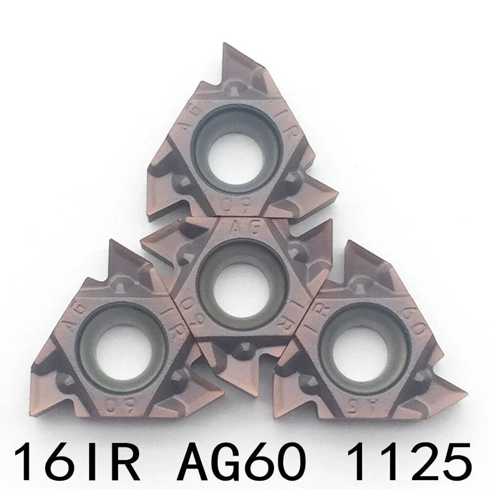 10pcs 16IR AG60 CNC Carbide-Insert Lathe Threading Inserts (16IR 3/8)