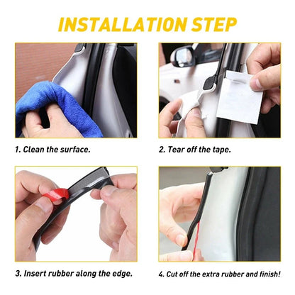 Rubber Door Trim Molding Guard Seal Strip for Car (32ft)