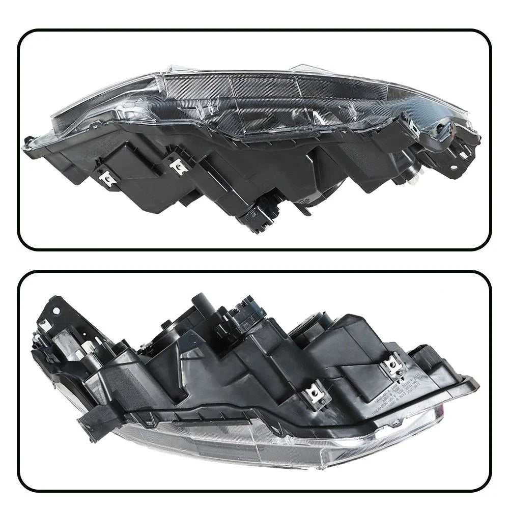 Halogen Headlight for 2016-2018 Honda Civic Driver Side Chrome Clear Lens