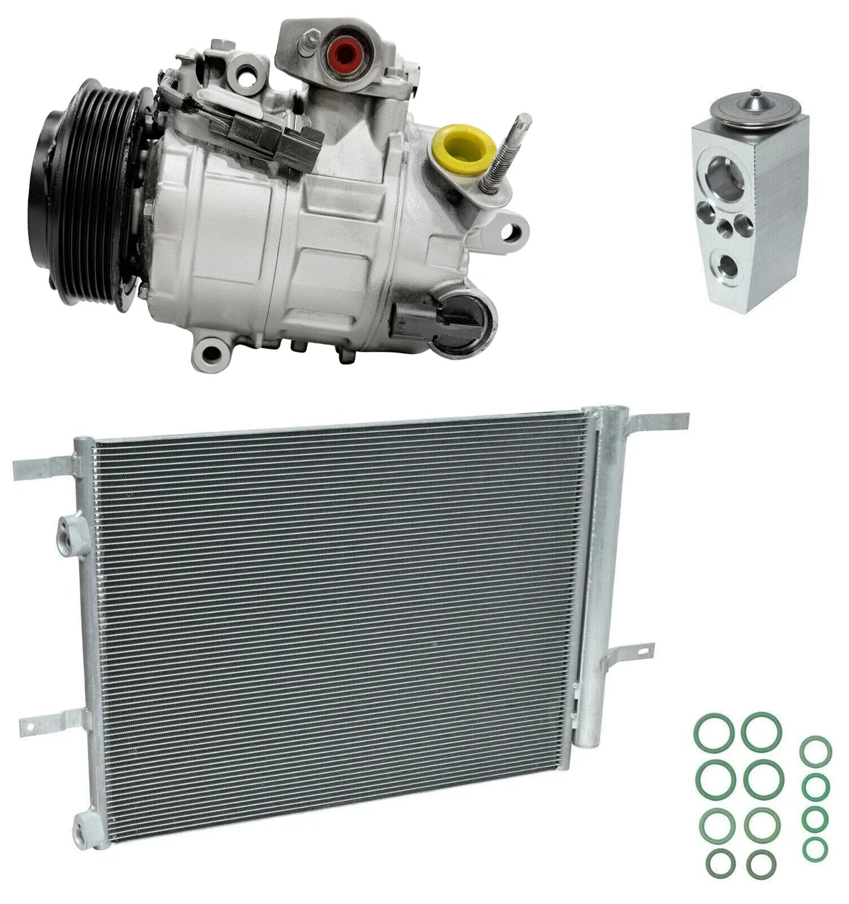 AC Compressor Kit with Condenser for Lincoln MKZ 3.7L V6 (2015–2015)