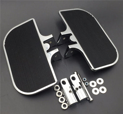 Chrome Mini Floorboards for Harley Dyna (2006–2023)