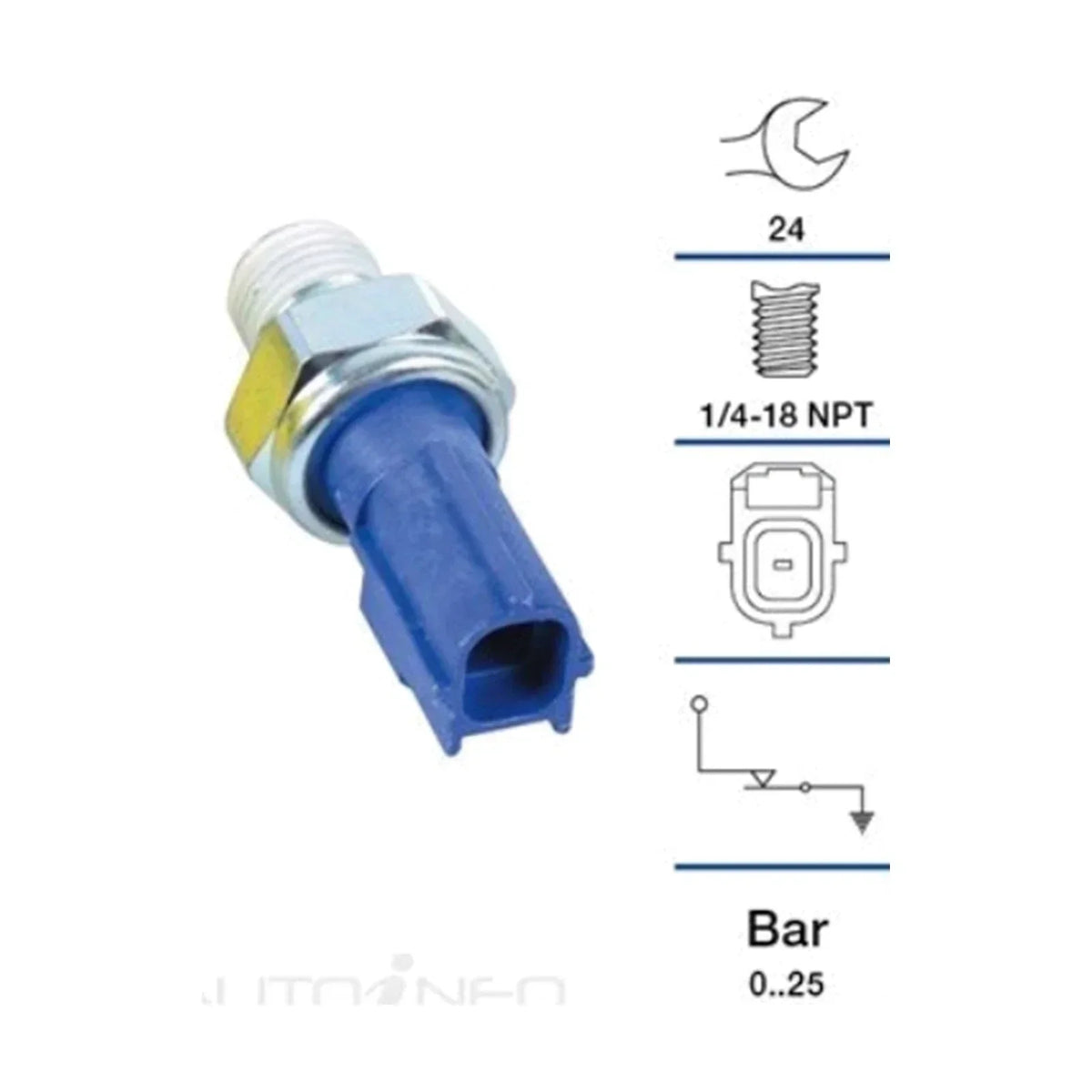 Warning Light Switch for Oil Pressure - Ford Kuga TF 2013-2016