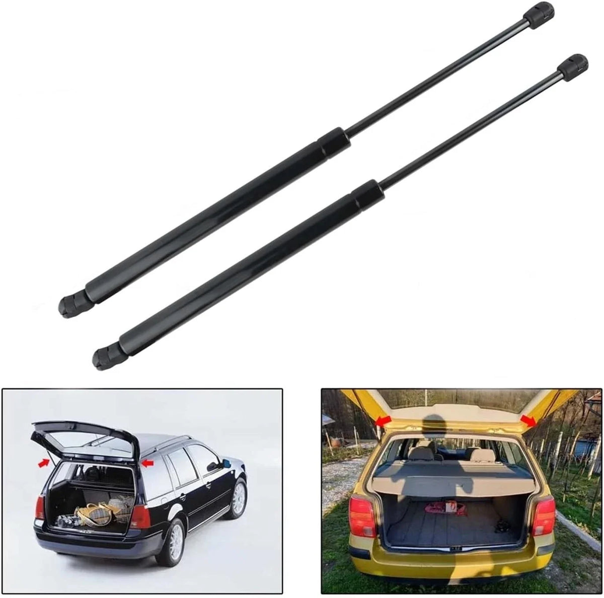 2X Rear Hatch Lift Support Struts for Hyundai i10 (2008–2013)
