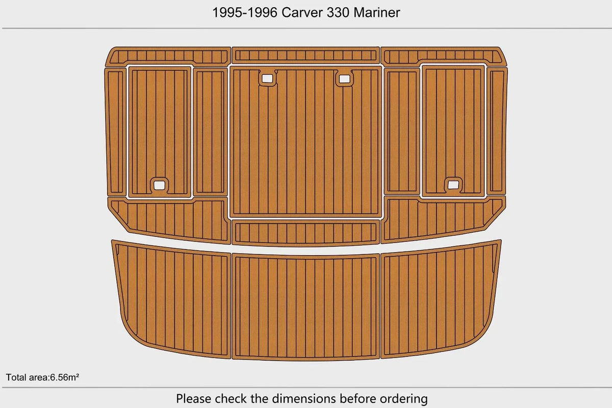 EVA Teak Flooring Pad for Carver 330 Mariner (1996)