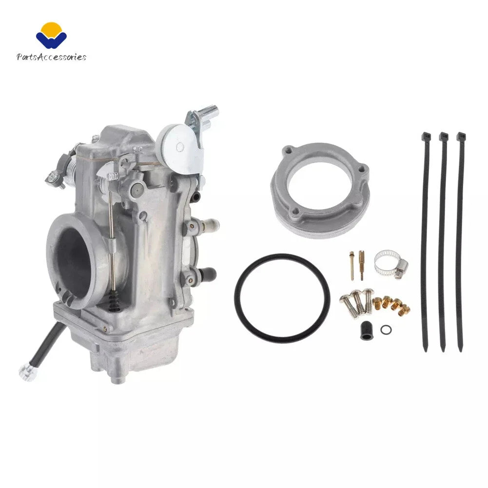 Smoothbore Carburetor HSR45 45mm & Choke Cable for Harley Twin Cam EVO