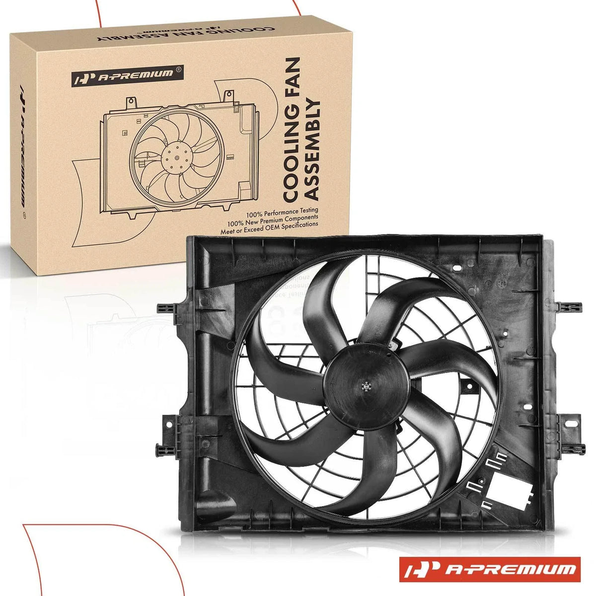 Cooling Fan Assembly with Shroud for Nissan Versa Kicks (2017–2021)